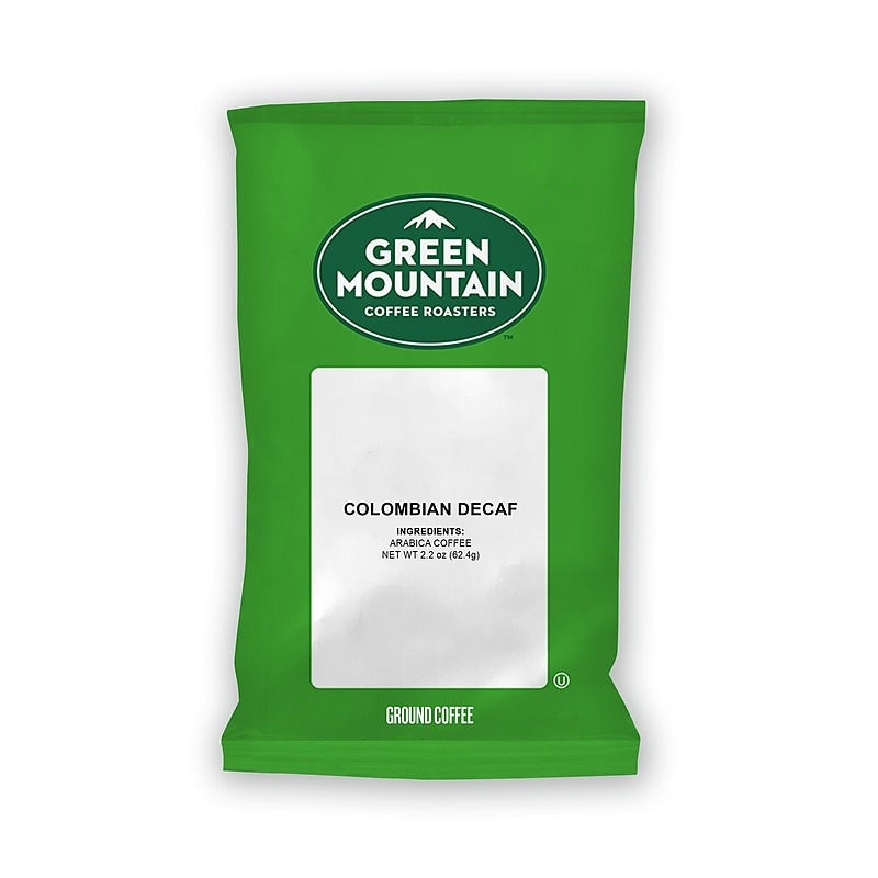 Green Mountain Colombian Decaf Ground Coffee Packs, Medium Roast, 50/Carton (5531) image 1
