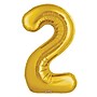 Party City (Air-Filled) 16" "#2" Foil Balloon, Gold, 2/Pack (AM60050198-19)~#|#~7BF8D82F-FEB1-4150-BE72D3E6E218ECC8_sc7