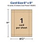 Avery Integrated Cards, 6" x 9", Matte Kraft Brown, 10/Pack (95281)~#|#~7BFCEAC4-8A01-4C83-B6E4E83ADBD89169_sc7