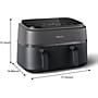 Philips 3000 Series 9.5 Qt. Dual Basket Air Fryer, Black (NA35100)~#|#~7C07B6EE-4946-42A7-8F1CDA0D2B72E2E4_sc7