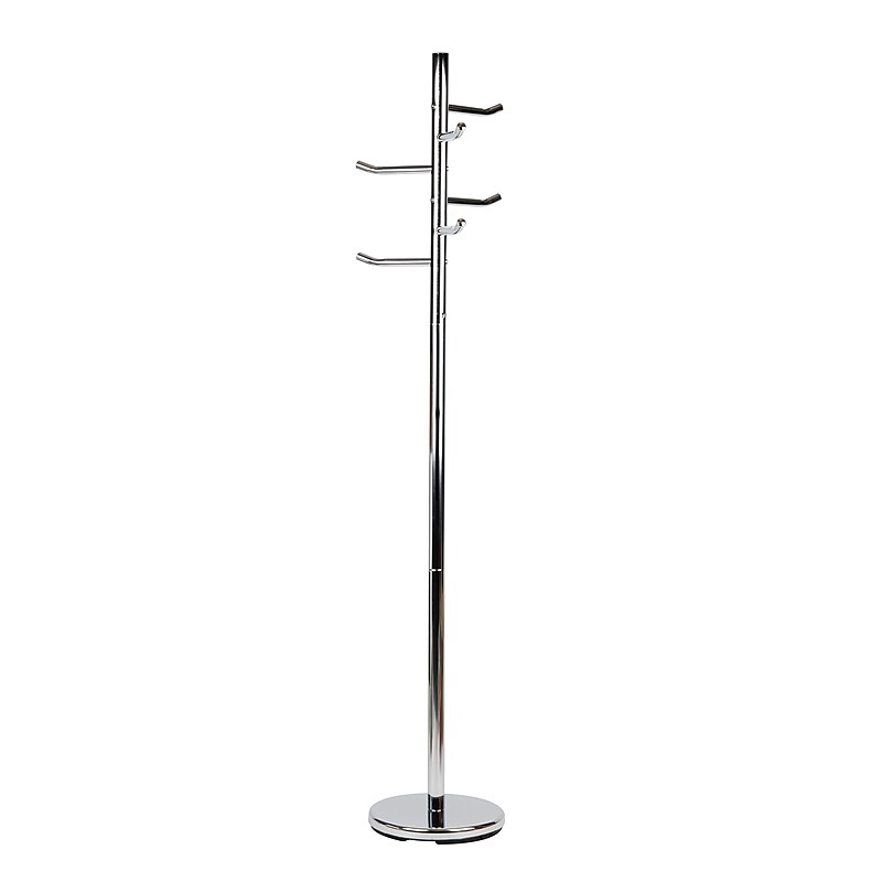 Mind Reader Coat Rack Freestanding  Coat Tree, Silver, Metal (CRMAG-SIL) image 1