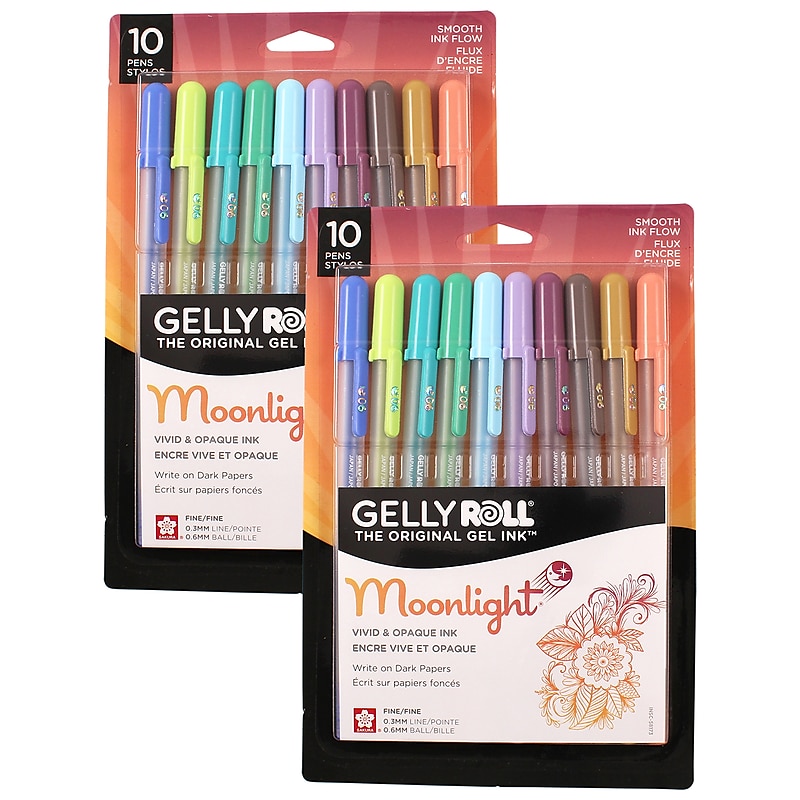 Sakura Moonlight, Liquid Ink, Assorted Ink, 10/Bundle (SAK58173-2) image 1