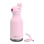 ASOBU Bestie Bottle Bunny Vacuum Insulated Stainless Steel Water Bottle with Reusable Flexi Straw, 16 oz., Pink (SBV44BU)~#|#~7C0F0691-4AD3-46A0-BF55C09DD1064B4D_sc7