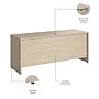 Bush Business Furniture Studio C 72"W Credenza Desk, Natural Elm (SCD372NE)~#|#~7C10580E-B3FD-408B-9F565F5163F50086_sc7