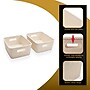 Azar Displays Small Wheat Lined Textured Plastic Storage Tote Bin with Handles, Decorative, 2/Pack~#|#~7C12822F-7903-4FF4-9E3FCD340BD123DB_sc7