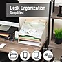 Mind Reader 5-Compartment Plastic Desk Tray, Beige (ANCHBOX5-BEI)~#|#~7C171FA5-056F-4E5A-ADC497242C6899B7_sc7