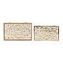 Storied Home Handcarved Storage Containers with Hinged Lids, Wood, 2/Pack (DF1662)~#|#~7C195D71-7BB1-40E9-914A622FC7C981A0_sc7