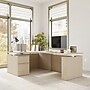 Bush Business Furniture Stratus 60"W Electric L-Shaped Adjustable Standing Desk with File Cabinet, Natural Elm (SUT015NE)~#|#~7C2458DE-39BF-4C42-95A42A520B79754D_sc7