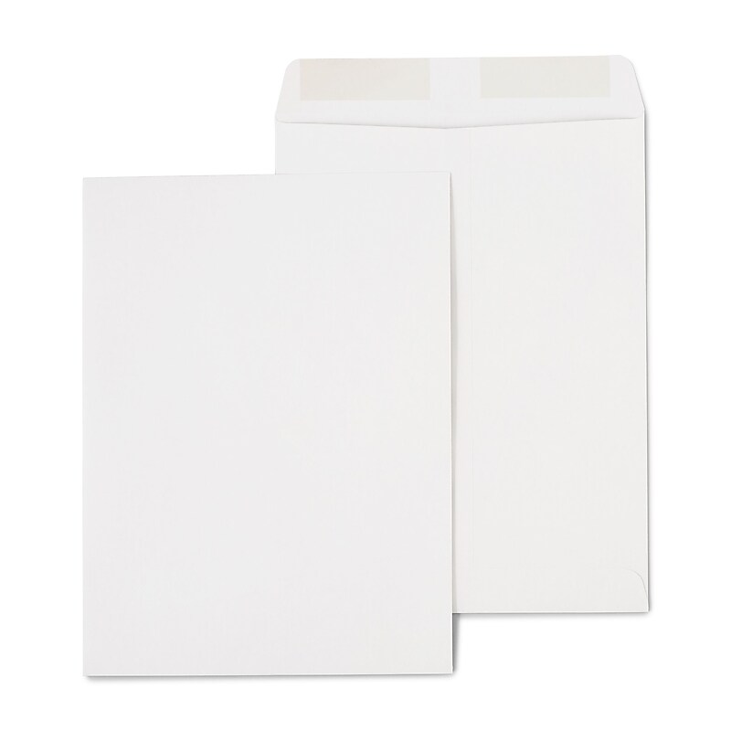 Staples Gummed Kraft Catalog Envelopes, 9" x 12", Gray, 100/Box (SPL381968) image 1
