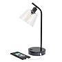 Simple Designs Sleek Essentials LED Desk Lamp, 15.75", with USB Ports, Black (LD1074-BLK)~#|#~7C2EFE45-55A9-4A77-8F18BAEE286FF47E_sc7
