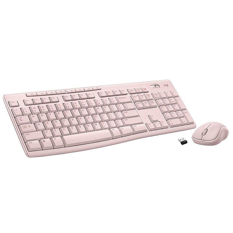 Logitech MK270 Wireless Keyboard and Optical Mouse Combo, Rose (920-013270) image 1