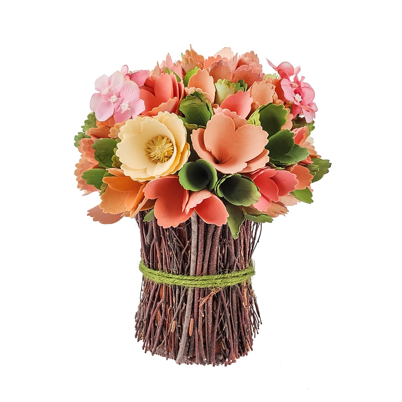 National Tree Company 9" Spring Pink Floral Bundle (EG79-19B0111-1) image 1