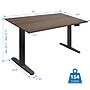 Mount-It! 55"W Electric Rectangular Adjustable Standing Desk, Adrift/Black (MI-18088)~#|#~7C322F40-FD59-4A34-8B7C6C99EB9555CE_sc7