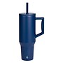 Elemental Commuter Series Stainless Steel Triple Wall Insulated Tumbler with 2 Straws & Handle, 40 oz., Navy Blue (ET40NB8)~#|#~7C33B71E-FC6A-4056-B04976F0030C360A_sc7