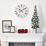 Nearly Natural Flocked Christmas Artificial Pine Tree in Tin Planter, 3' (T1501)~#|#~7C3CBC16-3A45-47B9-A36D2BD51E87332C_sc7