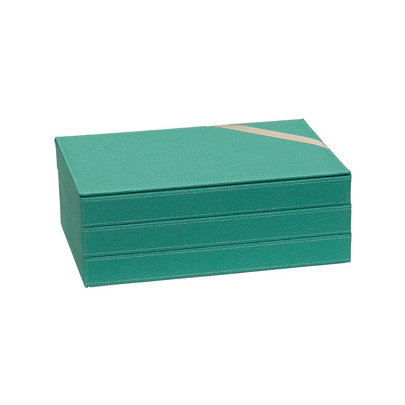 Household Essentials 3-Tier Jewelry Tray, Seafoam Green (748-1) image 1