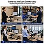 Uncaged Ergonomics KT3 Adjustable Height Keyboard Stand with Mouse Platform for Counters and Workstations, Black~#|#~7C432C2B-1688-4231-A943FFF2C060449B_sc7
