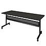 Regency Kobe 72"W x 30"D Foldable Training Room Table, Laminate, With Wheels, Ash Grey (MKFTM7230AG)~#|#~7C46331C-1477-402C-B3B6A1B2BD4AB205_sc7