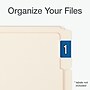 Pendaflex End Tab File Folder, 1/3-Cut Tab, Assorted, Letter Size, Manila, 100/Box (1007001)~#|#~7C514359-7C78-44B3-B5A6871D0A00268E_sc7