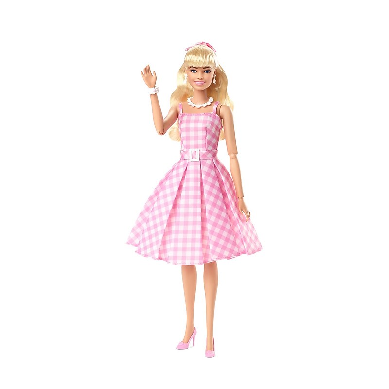 Mattel Barbie The Movie Barbie Doll, Pink Gingham Dress, 3/Pack (HPJ96) image 1