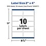 Avery Laser/Inkjet Rectangle Multipurpose Labels, 2" x 4", White, 500 Labels/Box  (94207)~#|#~7C5AA2C7-4597-4A7F-87F890692CE8A87C_sc7