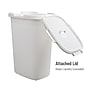 Mind Reader 15.85-Gallon Laundry Hamper with Lid, Plastic, White (60HAMP-WHT)~#|#~7C6597C1-DF01-471E-84EB124EA1235A37_sc7
