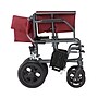Medline Bariatric Transport Wheelchair, Fixed Desk Length Arms, Gray (MDS808210KDR)~#|#~7C691572-A960-46B9-B90634A98DDDCB6B_sc7