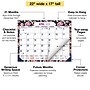 2026-2027 Excello Brands Large Print  22" x 17" Academic Monthly Desk Pad Calendar, Navy Floral (DP-AY26-2217-84)~#|#~7C6E5F66-686B-4244-9C8FFC92527A07F9_sc7