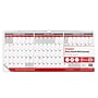 2026-2028 Staples 27" x 12" Three-Month Wall Calendar, White/Red/Gray (ST63590-27)~#|#~7C72B483-A6AD-4B2B-92BCA40BA4E40639_sc7