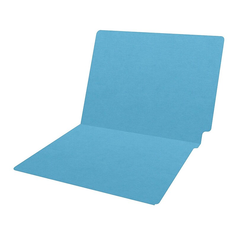 Medical Arts Press Heavy-Duty End Tab File Folder, Straight Cut, Letter-Size, Blue, 40/Box (S-09458-DBL) image 1