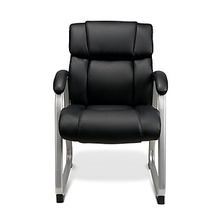 La-Z-Boy Warren Bonded Leather Guest Chair, Black (60063S) | Staples