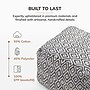 Anji Mountain Cherokee Charcoal Ivory Fabric Rectangular Pouf Ottoman (AMBPF154-2014)~#|#~7C77853F-C29C-48B1-AC789167AB49D1C1_sc7