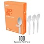 Perk™ Polystyrene Spoon, Heavy-Weight, White, 100/Pack (PK56405)~#|#~7C812F22-14E6-4085-854EC6CAF60B305E_sc7