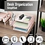 Mind Reader Metal Desk Organizer, Pink (3TSET-PNK)~#|#~7C821FF8-143B-4BDB-B7691491E85F18C7_sc7