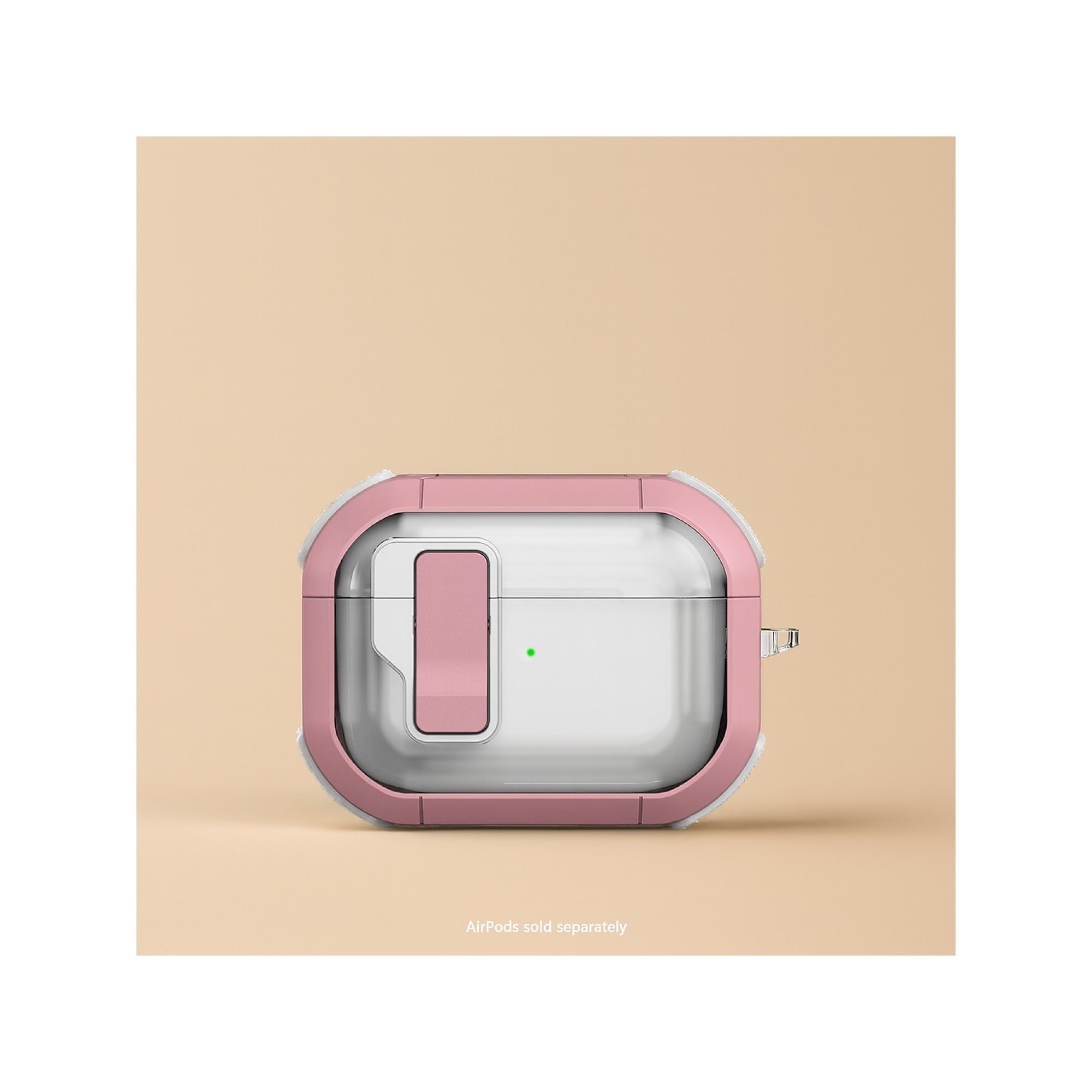 SaharaCase Venture-X Series Secure Lock Case with Premium Clip for Airpods Pro 3, Anti-Shock Corners, Desert Rose, (HP00234) Sansujyuku sansujyuku.com