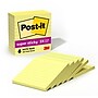 Post-it Super Sticky Notes, 4" x 4", Canary Collection, Lined, 90 Sheet/Pad, 6 Pads/Pack (675-6SSCY)~#|#~7C8539B3-FC30-41CF-9428F9567049E05F_sc7