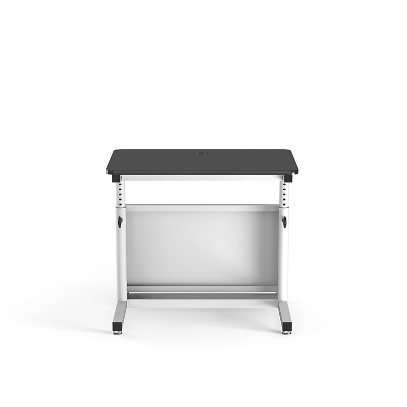 VersaDesk Deluxe 36"W Manual Adjustable Standing Computer Table, Black/White (CTL3624-WB) image 1