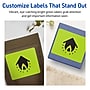 Avery Printable Rectangle Multipurpose Labels, 4.75" x 3.75", Bright Green, 40/Pack (94254)~#|#~7C87F1D8-527F-4485-B780409C82D63923_sc7