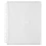 JAM Paper Plastic Binder Pocket, 3-Hole Punched, Clear, 12/Pack (218VB1CL)~#|#~7C886F63-9B81-4E6E-AC0C779DE3D1BF0A_sc7