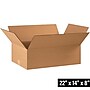 22" x 14" x 8" Shipping Boxes, 32 ECT, Kraft, 25/Bundle (BS221408)~#|#~7C8F2EC0-F0A5-464D-B4D33A88C9AA8830_sc7