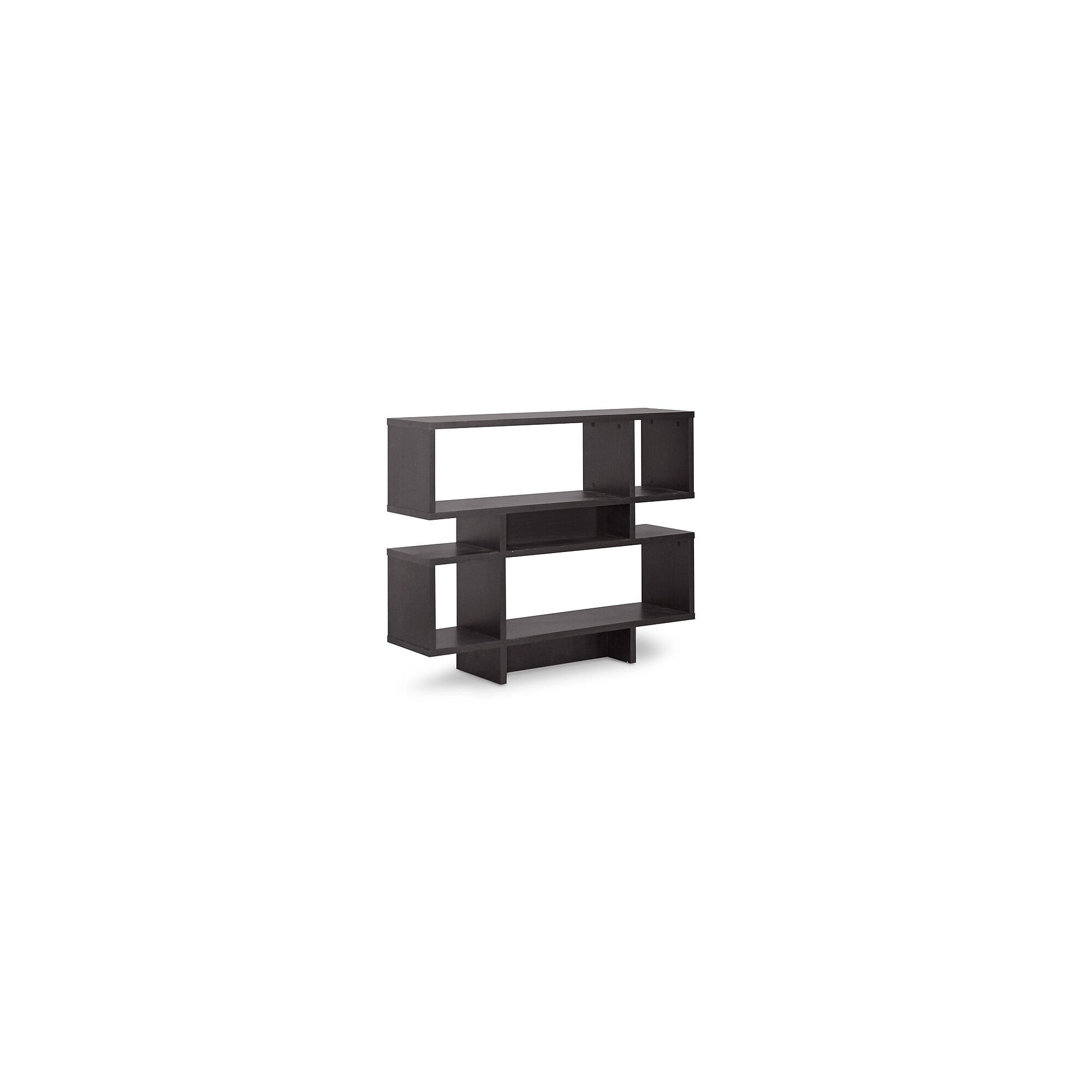 Baxton Studio Cassidy 35″H 4-Shelf Bookcase, Dark Brown (101-5051-HiT) Sansujyuku sansujyuku.com
