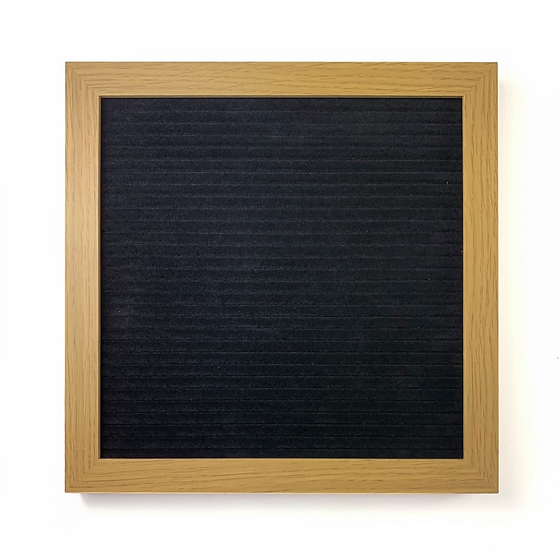 Cosco Message Board Indoor Sign, 10" x 10", Black/Brown (098522) image 1