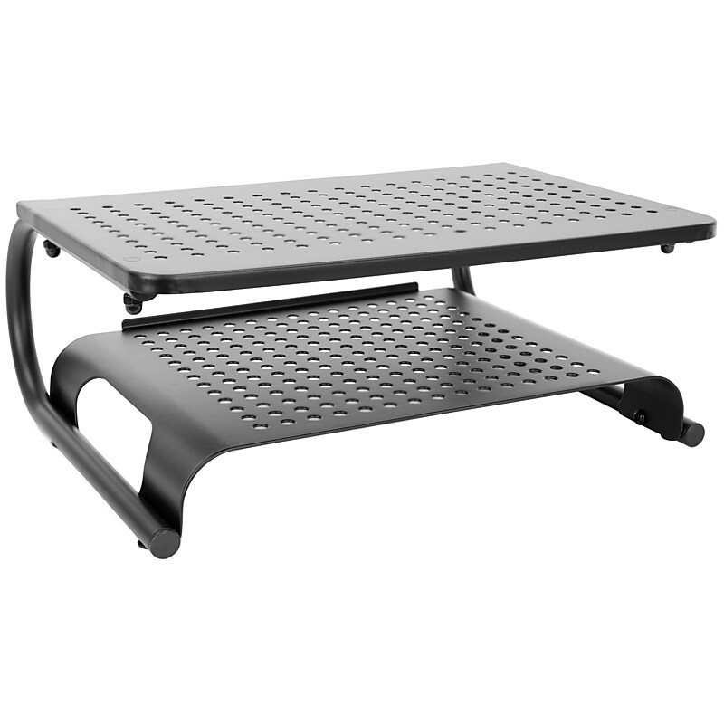 Mount-It! 2-Tier Monitor Stand, For Screens Up to 32", Black (MI-7361) image 1