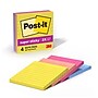 Post-it Super Sticky Notes, 4" x 4", Summer Joy Collection, Lined, 90 Sheets/Pad, 4 Pads/Pack (675-4SSJOY)~#|#~7C97E941-7BC3-44B4-A18076C080B614DB_sc7