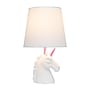 Creekwood Home Whimsilux 15.5" LED Table Lamp, White/Pink Glitter (CWT-2023-PN-LB)~#|#~7C9C9168-A7F6-4437-8EEB7D4273DB1FC0_sc7
