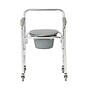 Medline Guardian Bedside Commode, Fixed Arms, Back Bar, Steel Frame, 300 lb. Capacity (G1-501LWX1)~#|#~7CA1DE5E-1948-4FF2-B93B4AF1C5EDAC37_sc7