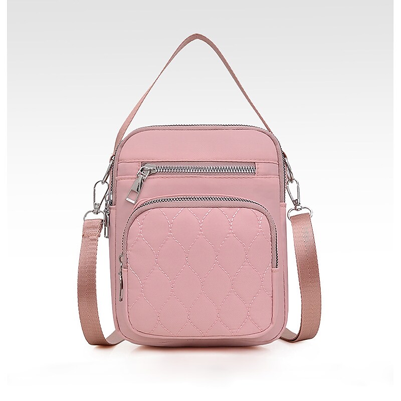 Nicci Polyester Cross-Body Bag, Pink (CBM240510A-PNK) image 1
