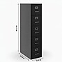 Staples Heavy Duty 5 Drawer Vertical File Cabinet, Letter Size, 61.4"H x 14.9"W x 26.5"D, Black (59589/25432)~#|#~7CABEE2D-8BF7-4B66-AC34A58B52F34706_sc7