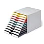 Durable Varicolor Stackable Storage Drawer, 10 Drawers, Plastic, Multicolor (763027)~#|#~7CB0A7C5-ABD0-422D-8FFE9C6391560C87_sc7