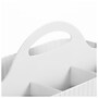 mDesign 4-Section Plastic Desktop Caddy Organizer with Handle, White (26054)~#|#~7CBAD9AF-746A-41B1-833CACA4034EC3B2_sc7